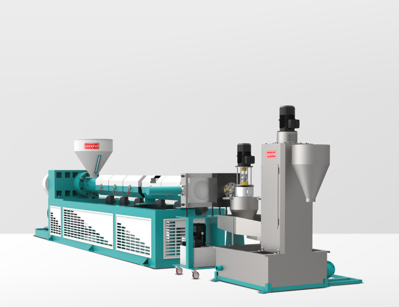 Plastic Extruder With Die Face Cutter Water Extruder--with-Die-Face-cutter-Water-Ring-Type